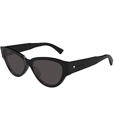 Bottega Veneta Womens Bold Triangle Stud 56mm Cat Eye Sunglasses Product Image