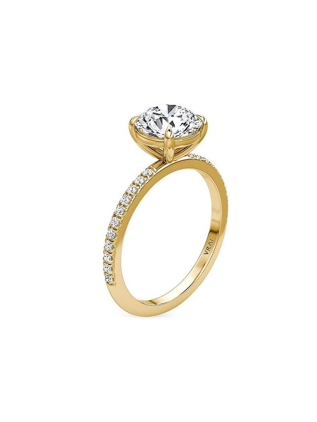 Womens VRAI x Saks 18K Yellow Gold & 1.17 TCW Lab-Grown Diamond Engagement Ring Product Image