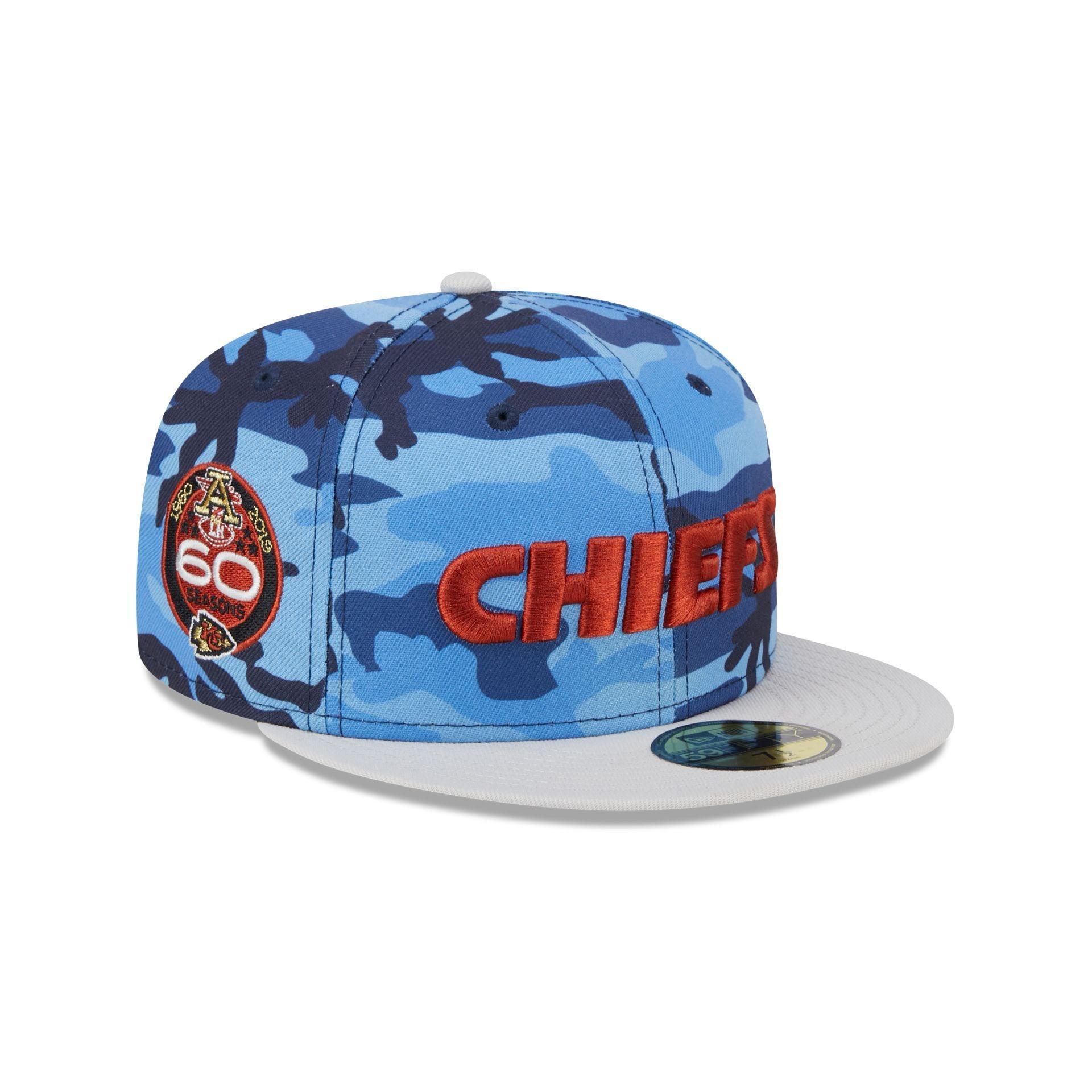 Kansas City Chiefs Blue Camo 59FIFTY Fitted Hat Male Product Image