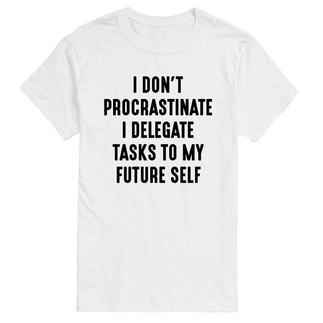 Mens I Dont Procrastinate Graphic Tee Product Image