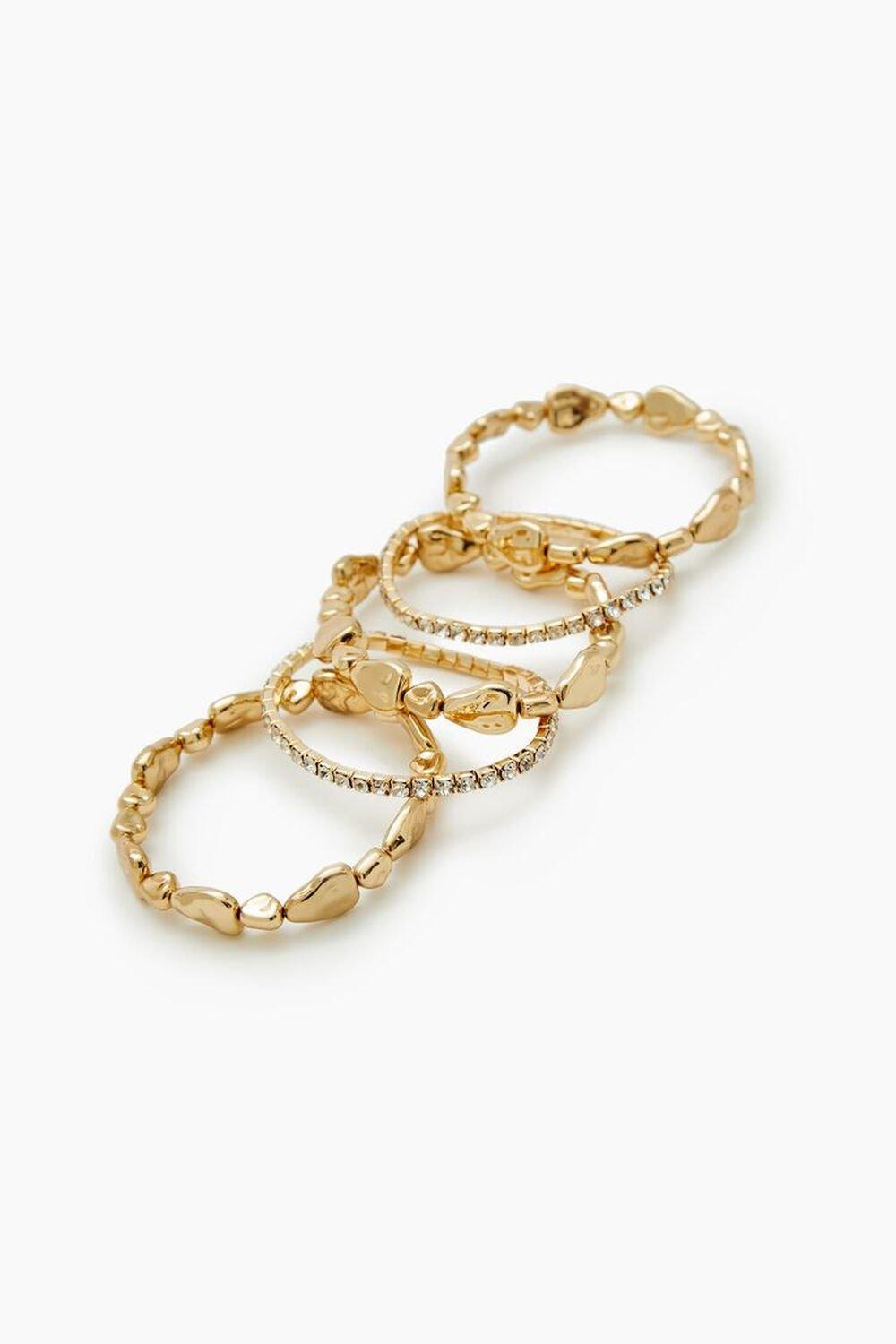 Hammered Stretch Bracelet Set | Forever 21 product image