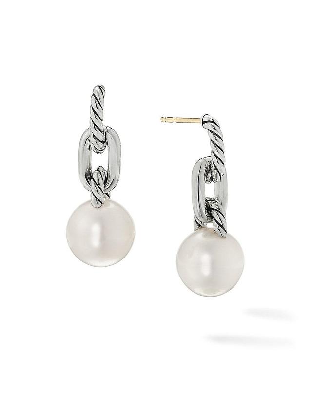 Womens Madison-Pearl Sterling Silver & 10.5-11MM Cultured Freshwater Pearl Drop Earrings Product Image