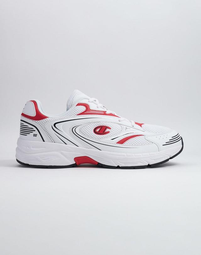 Champion Mens Run 00 Low Shoes White/Red/Black 7 Product Image