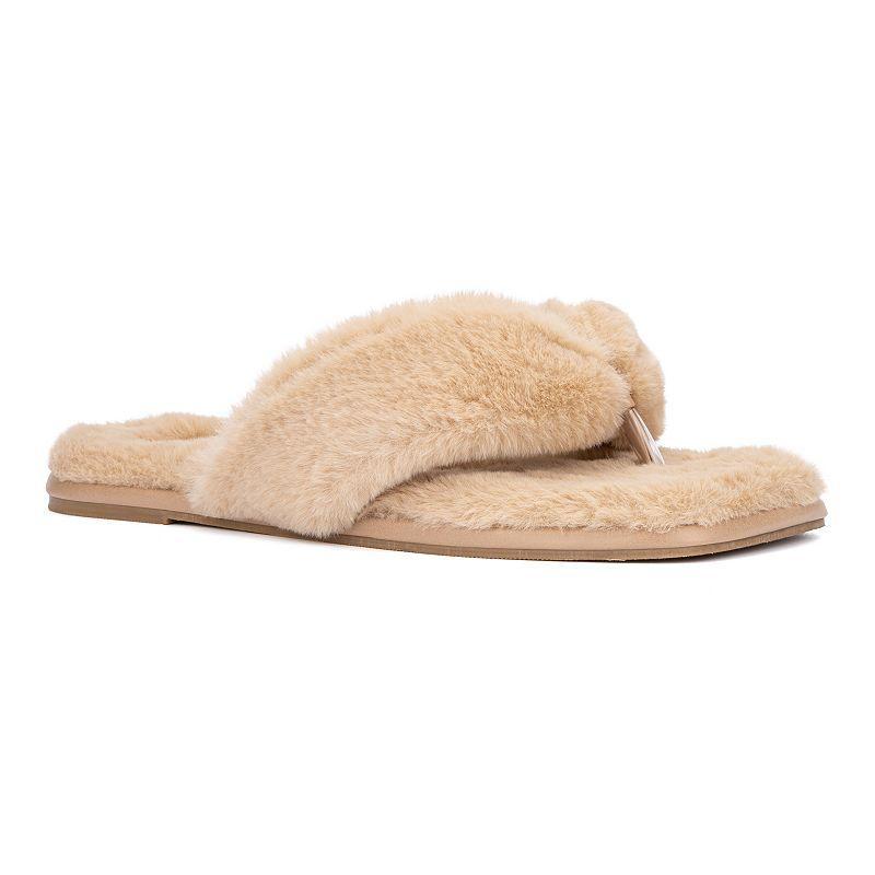 Torgeis Rosa Womens Faux-Fur Slippers Product Image