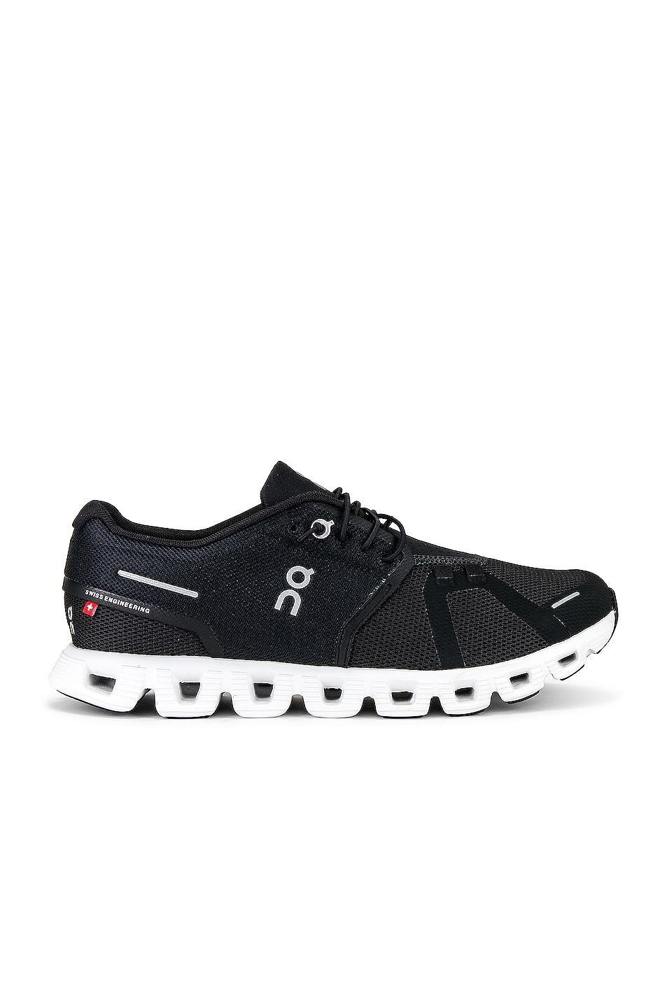 On Cloud 5 in Black & White - Black. Size 12 (also in 10, 10.5, 11). Product Image