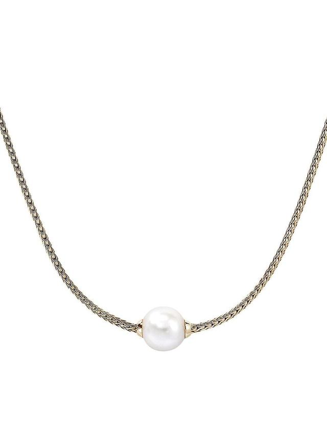 Womens JH Essentials 14K Yellow Gold & Cultured Freshwater Pearl Necklace Product Image