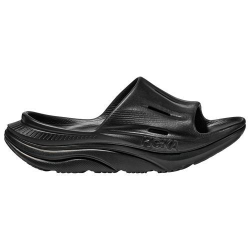 HOKA Womens HOKA Ora Recovery Slides 3 - Womens Shoes Black/Black Product Image