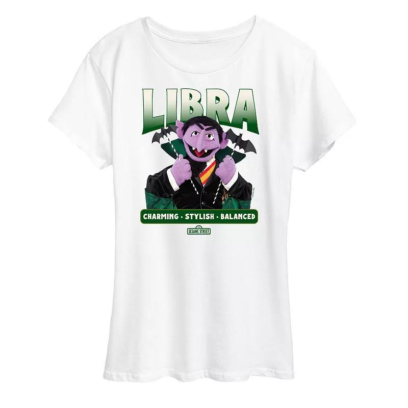 Womens Sesame Street Count von Count Libra Graphic Tee Product Image