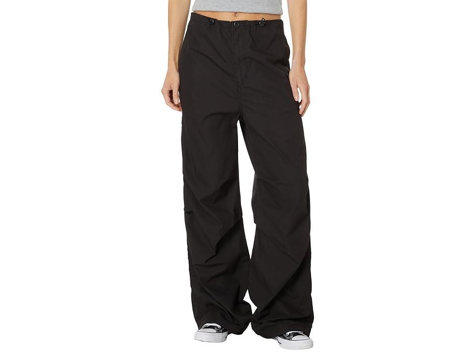 Levis Womens Solid Drawstring-Waist Cotton Parachute Pants Product Image