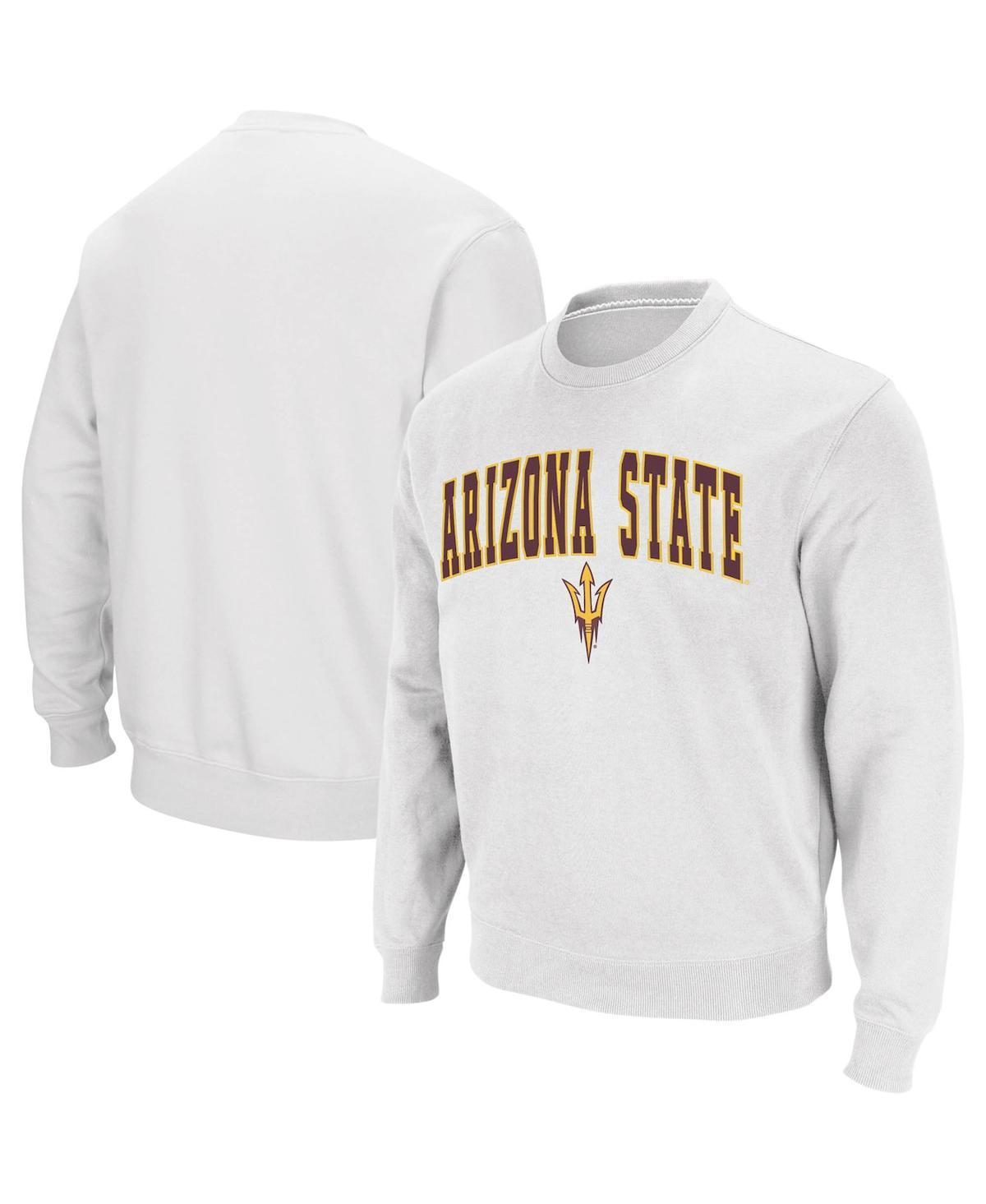 Mens Colosseum Arizona State Sun Devils Arch & Logo Crew Neck Sweatshirt Product Image