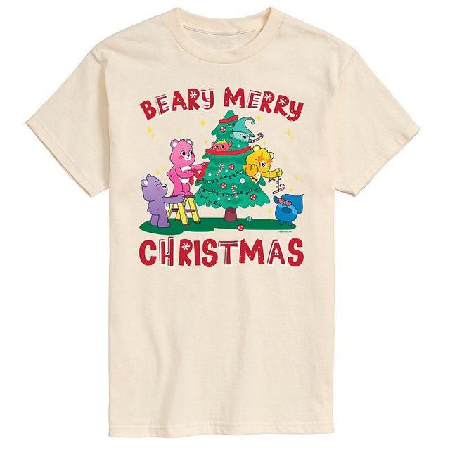 Mens Care Bears Beary Merry Christmas Graphic Tee Product Image