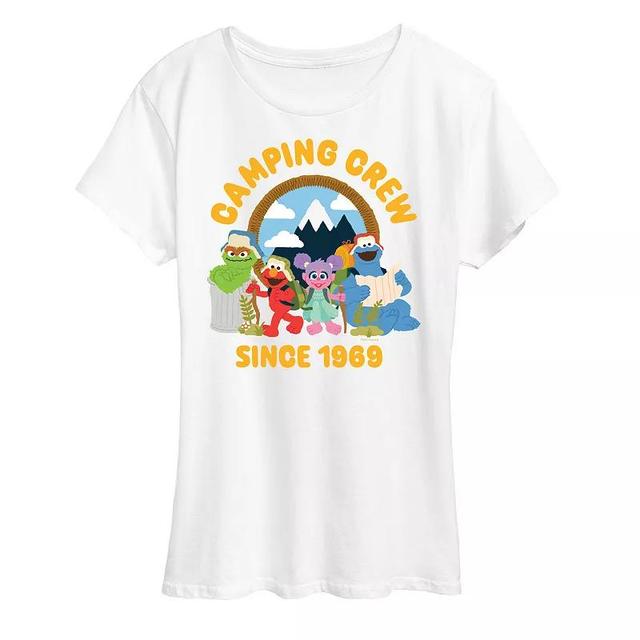 Womens Sesame Street Camping Crew 1969 Graphic Tee Product Image