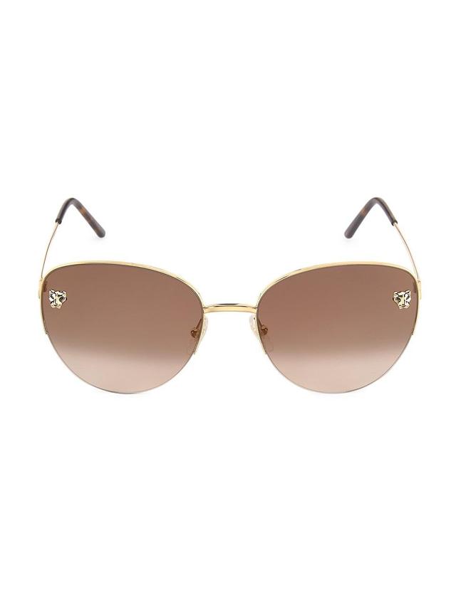 Womens Panthre De Cartier 59MM Cat-Eye Sunglasses Product Image