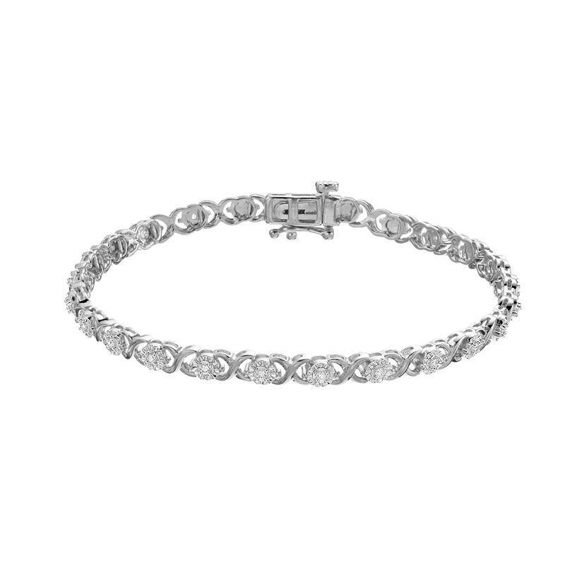 Diamond Brilliance 1/4 Carat T.W. Lab-Grown Diamond Bracelet, Womens White Product Image