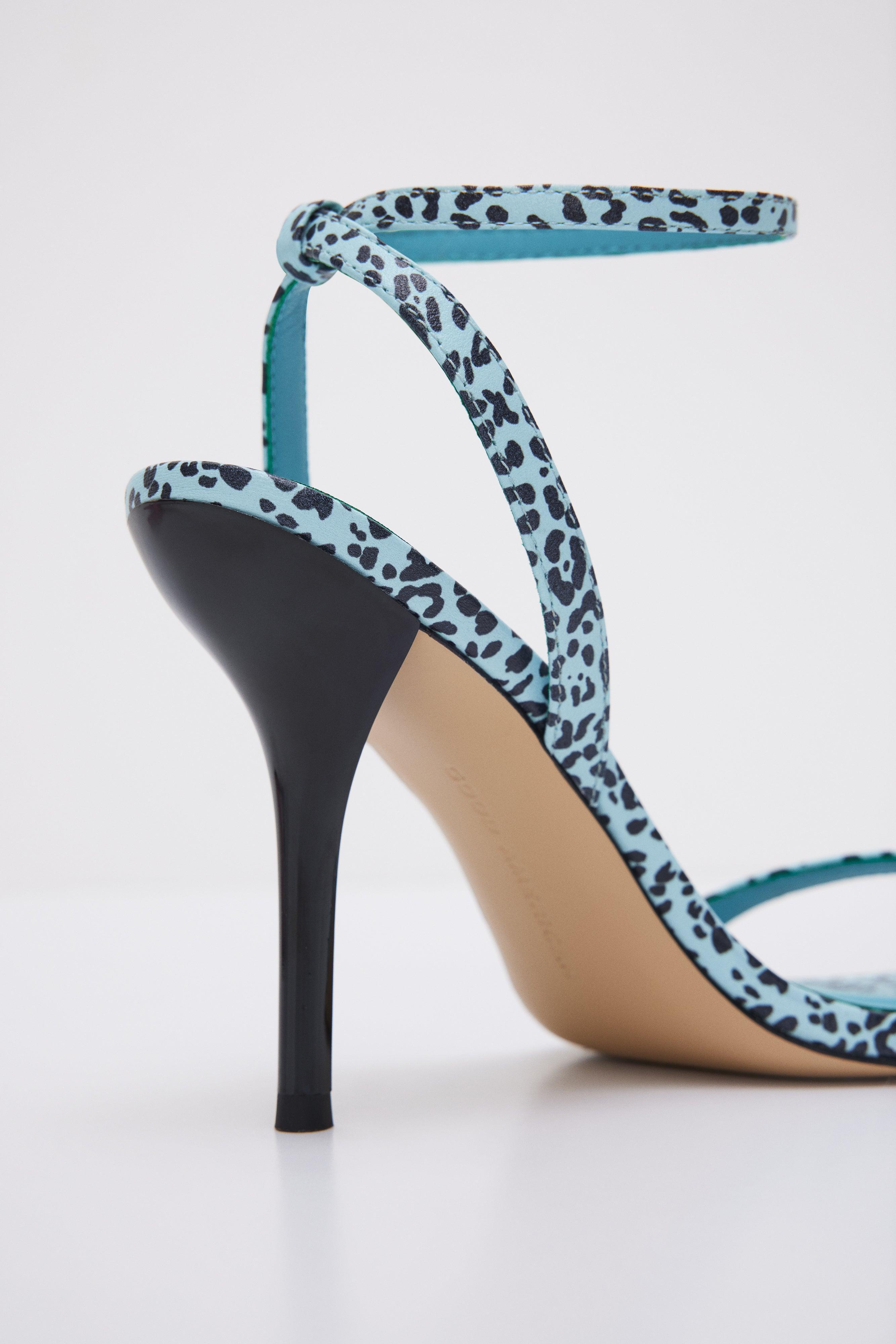 STRAPPY HEELS | BLUE LEOPARD003 Product Image