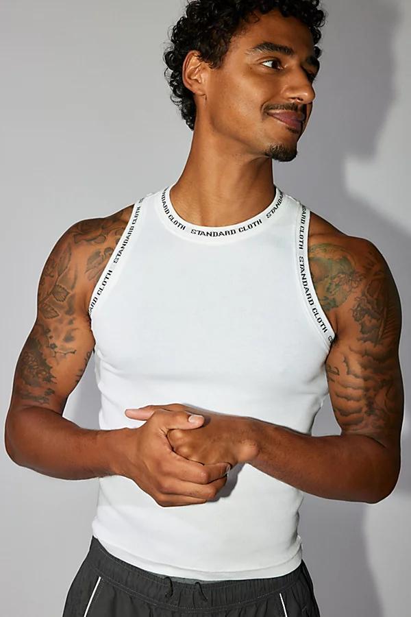 Standard Cloth Logo Rib Tank Top Mens at Urban Outfitters Product Image