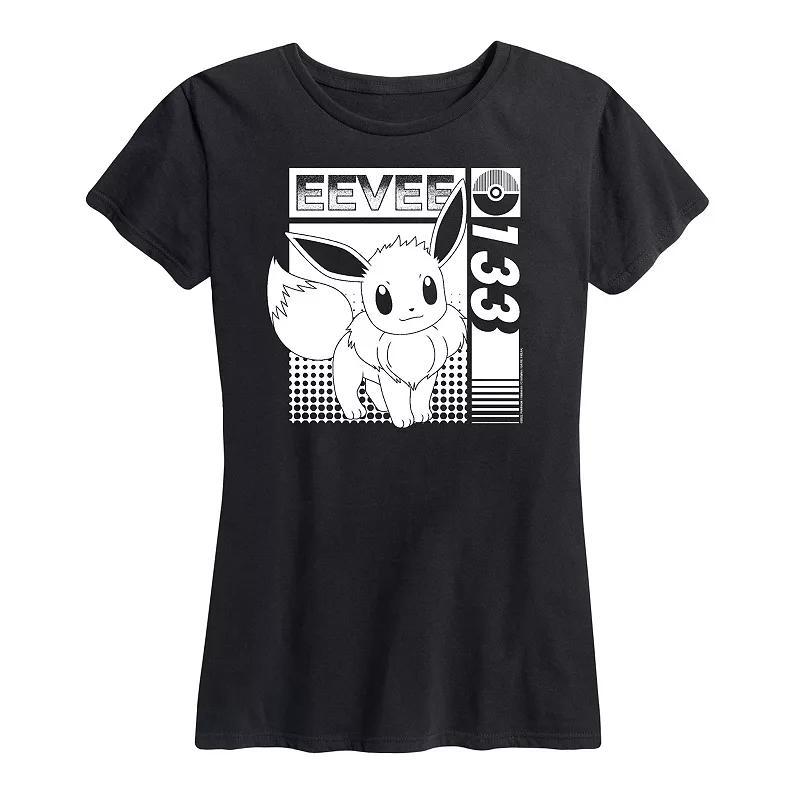 Womens Pokemon Eevee 133 Graphic Tee Heather Grey Product Image