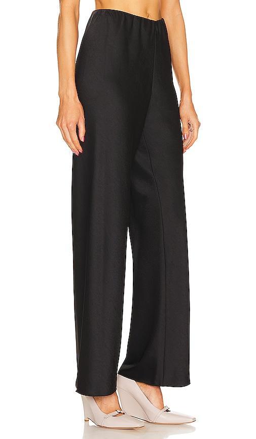 Womens Fluid Bias-Cut Satin High-Rise Trousers Product Image