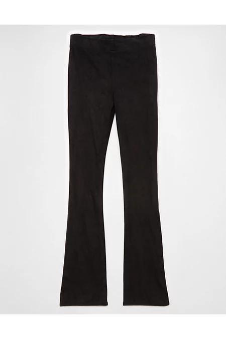 AE It Knit Suede Pull-On High-Waisted Kick Boot Pant Women's Product Image