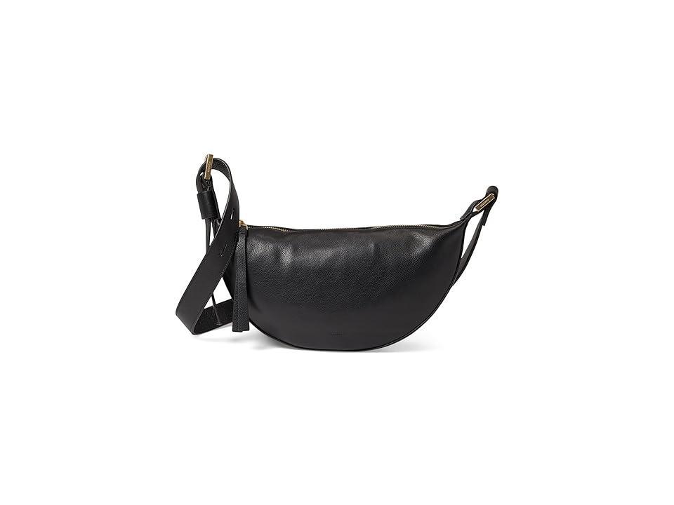 AllSaints Half Moon Leather Crossbody Bag Product Image