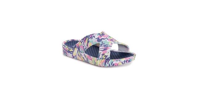 MUK LUKS Spa Day Womens Sandals Pink Floral Product Image