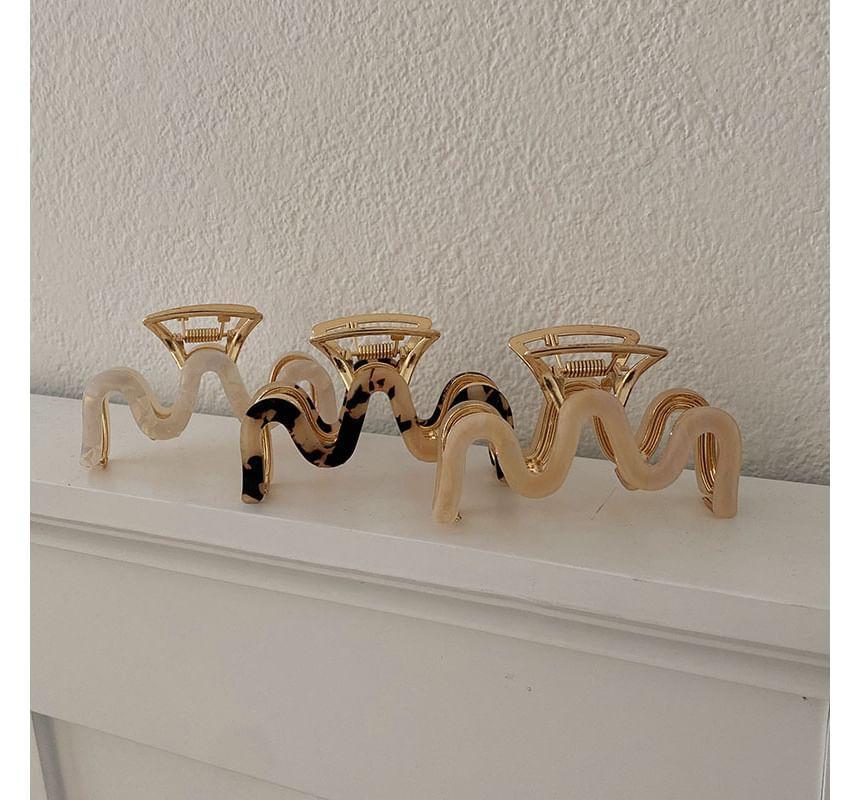 Wavy Acetate Alloy Hair Clamp Product Image