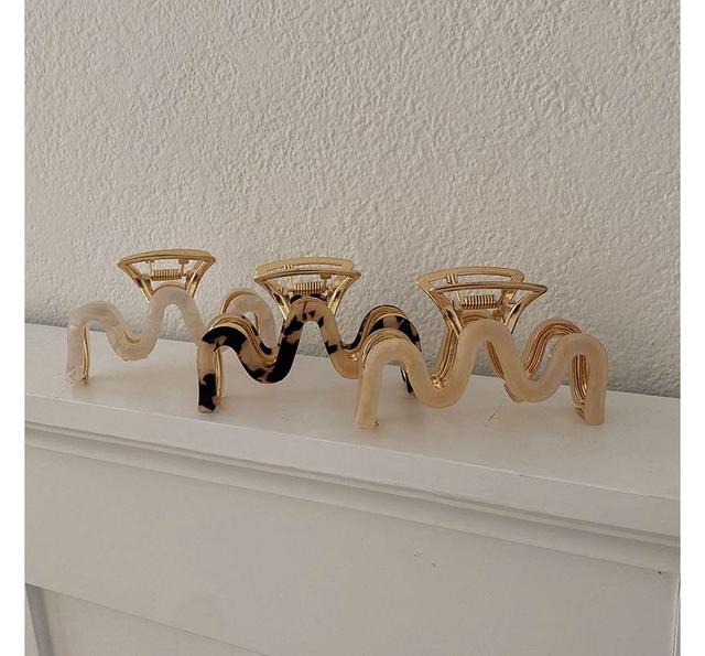 Wavy Acetate Alloy Hair Clamp Product Image