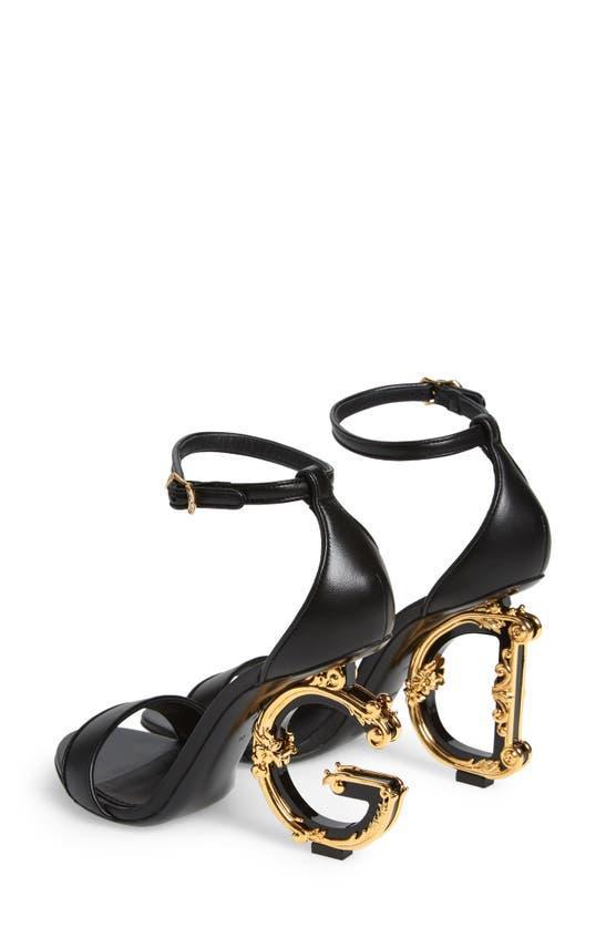 DOLCE & GABBANA Devotion Sandals In Negro Product Image