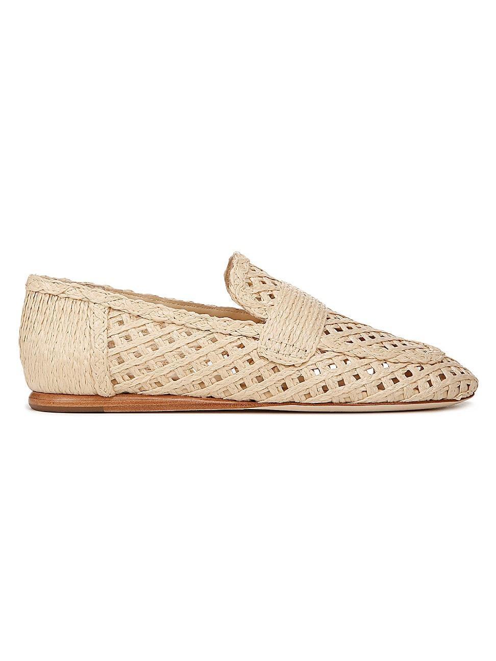 Davis Flat Raffia Loafers Product Image