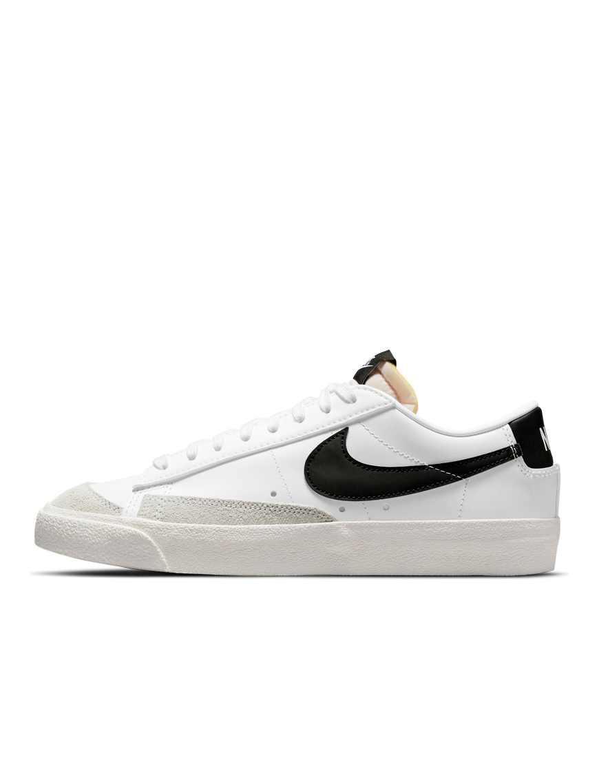 Nike Womens Blazer 77 Low - Basketball Shoes White/Black Product Image