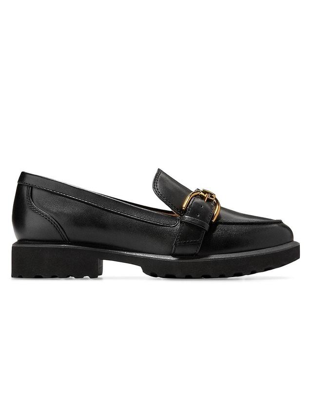 Womens Giana 30MM Buckle Lug-Sole Loafers Product Image