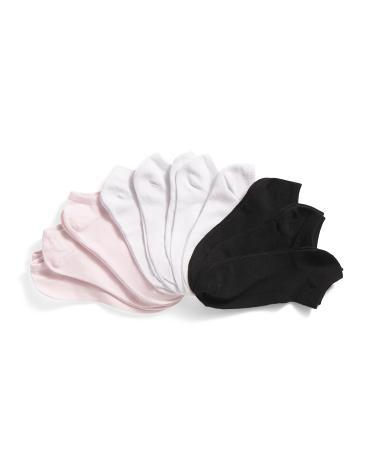 10Pk Cotton Blend No Show Socks For Women Product Image