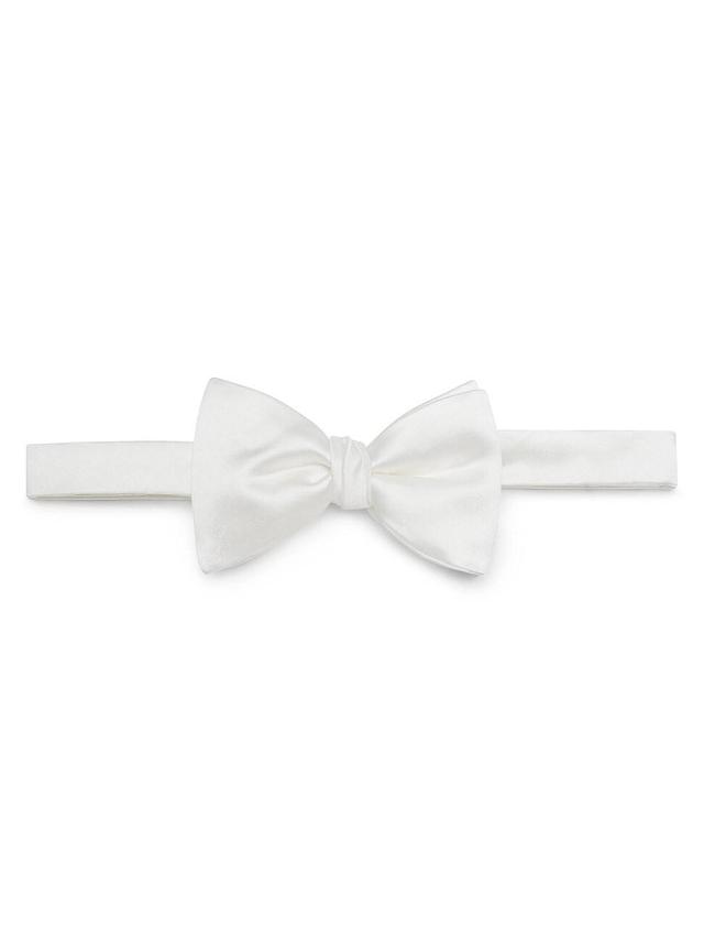 Mens Cotton and Silk Satin Bow Tie Product Image