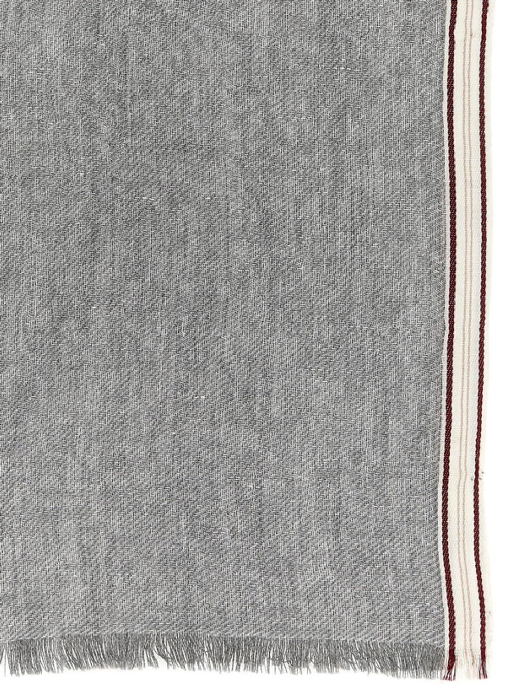 Contrast Edging Scarf In Gray Product Image