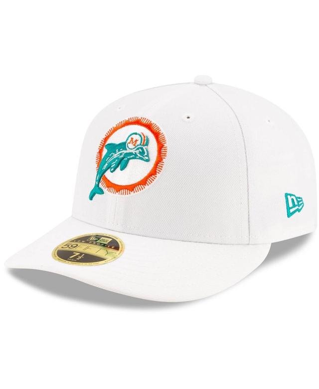 Mens New Era Miami Dolphins Historic Omaha Low Profile 59FIFTY Fitted Hat Product Image