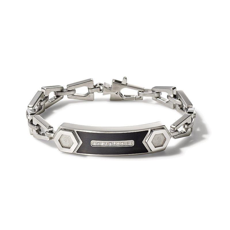 Bulova Men's Steel Epoxy Bracelet, Grey Product Image