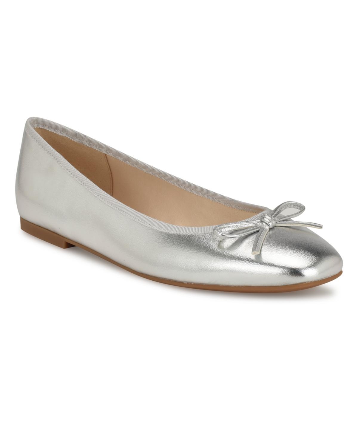 Nine West Womens Tootsy Square Toe Slip-On Ballet Dress Flats Product Image