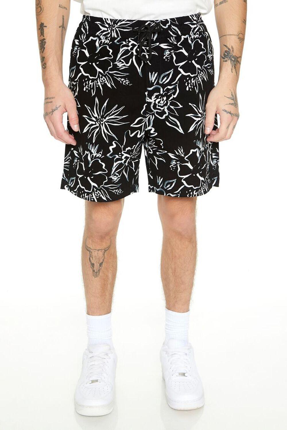 Floral Print Volley Shorts | Forever 21 Product Image