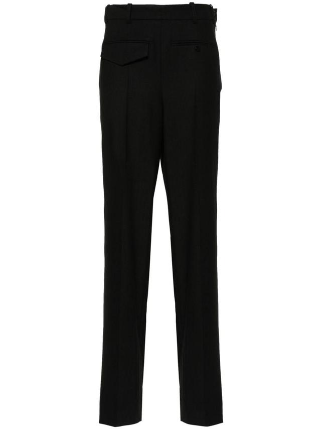 Twill Tapered Trousers In Black Product Image