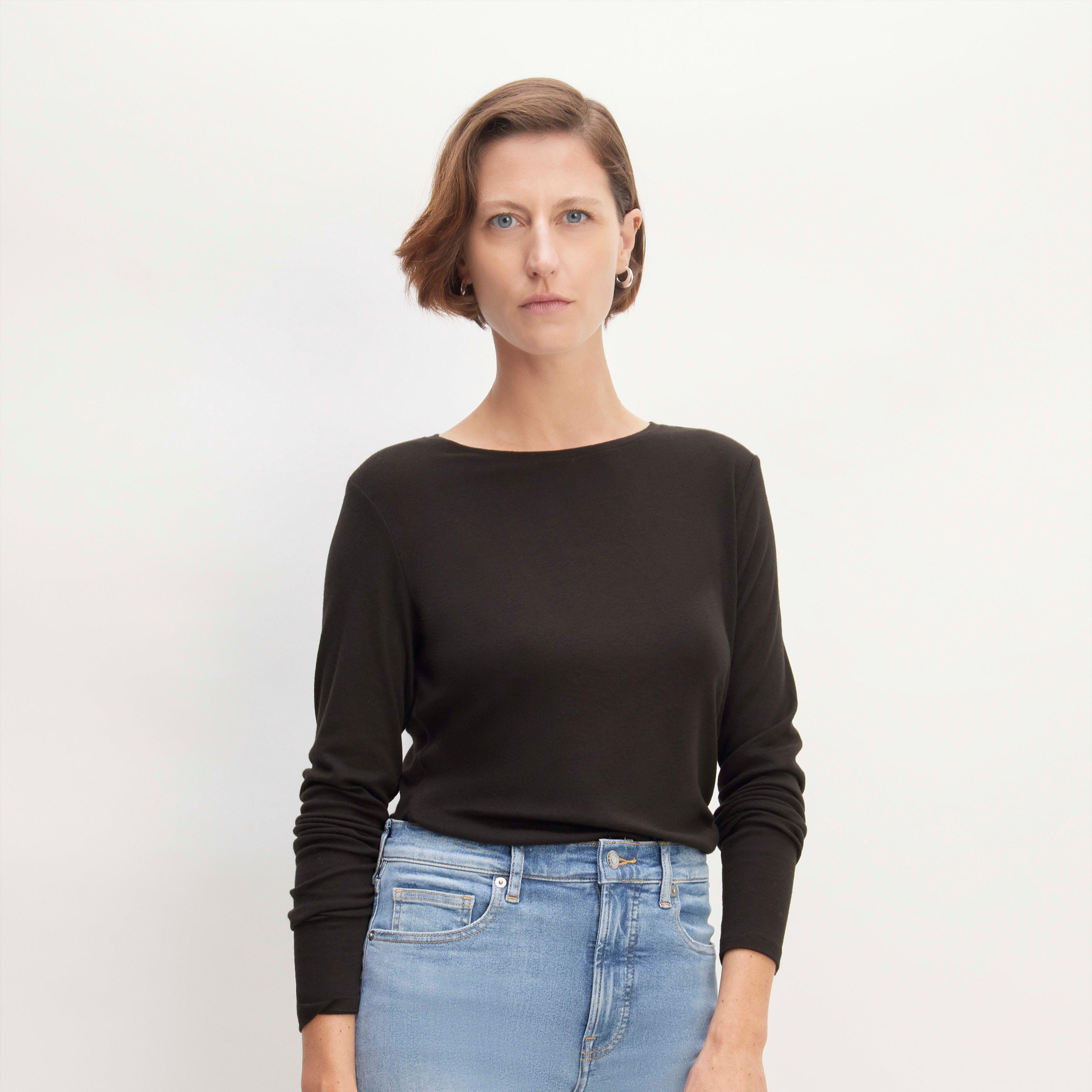 Womens Long-Sleeve T-Shirt in Butterluxe by Everlane Product Image