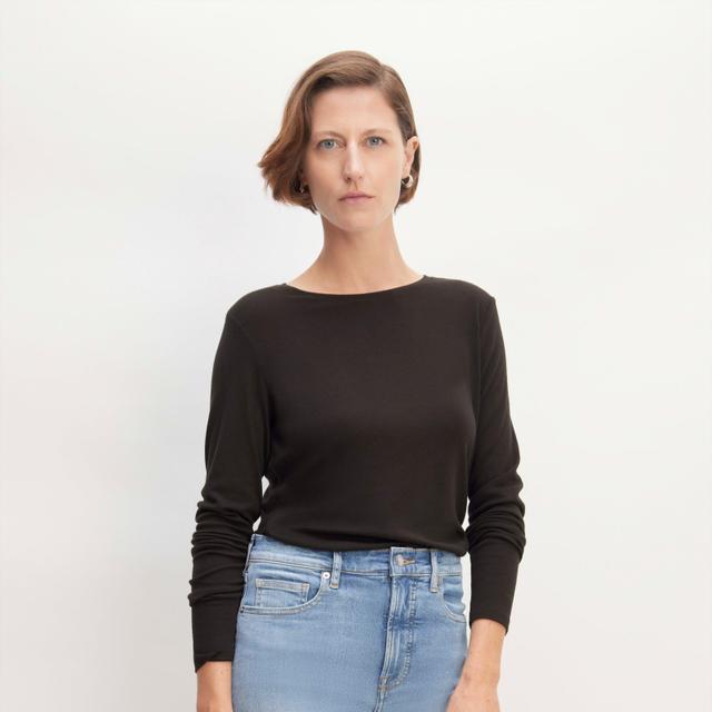 Womens Long-Sleeve T-Shirt in Butterluxe by Everlane Product Image