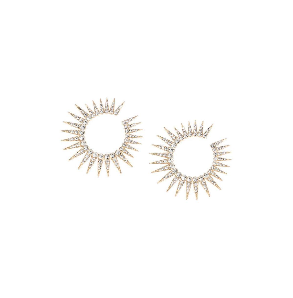 Sohi Womens Celestial Hoop Earrings Product Image