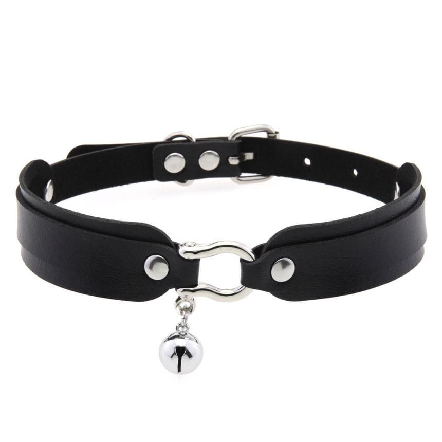 Faux Leather  Bell Choker Product Image