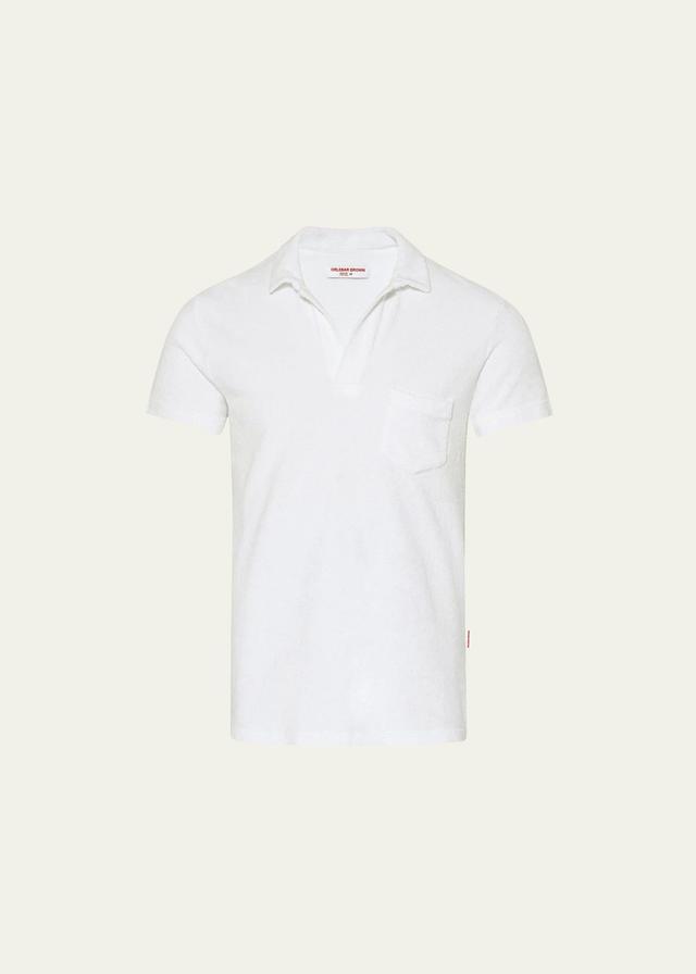 Mens Terry Toweling Polo Shirt Product Image