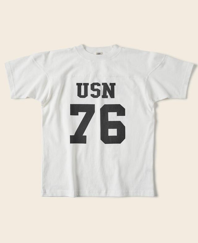 US Naval Football T-Shirt - White Product Image