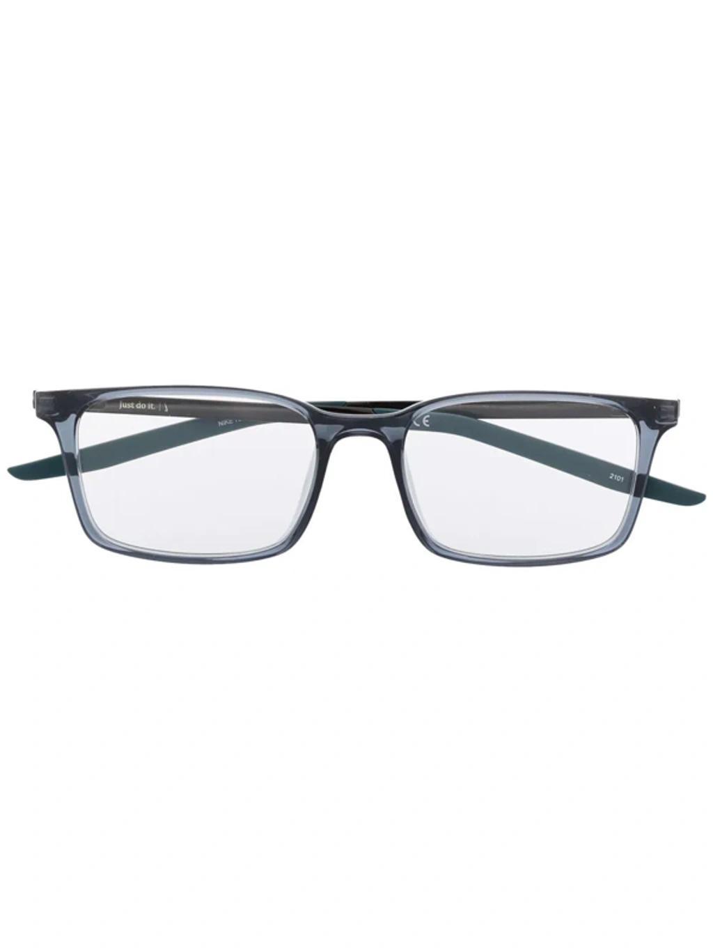 Square-frame Glasses In Blau Product Image