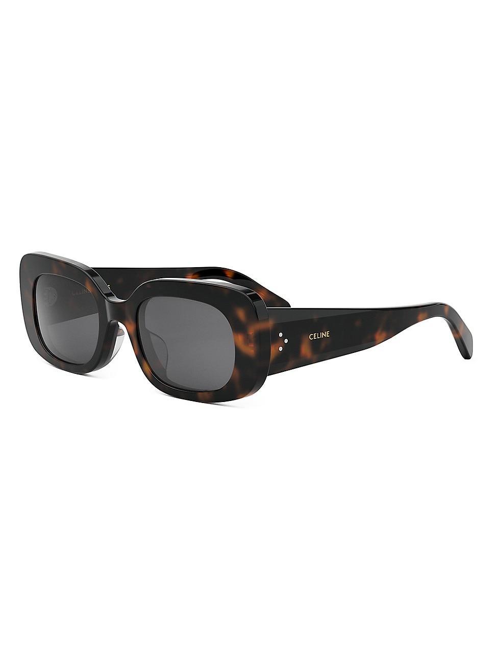 Womens Bold 3 Dots 51MM Rectangular Sunglasses Product Image