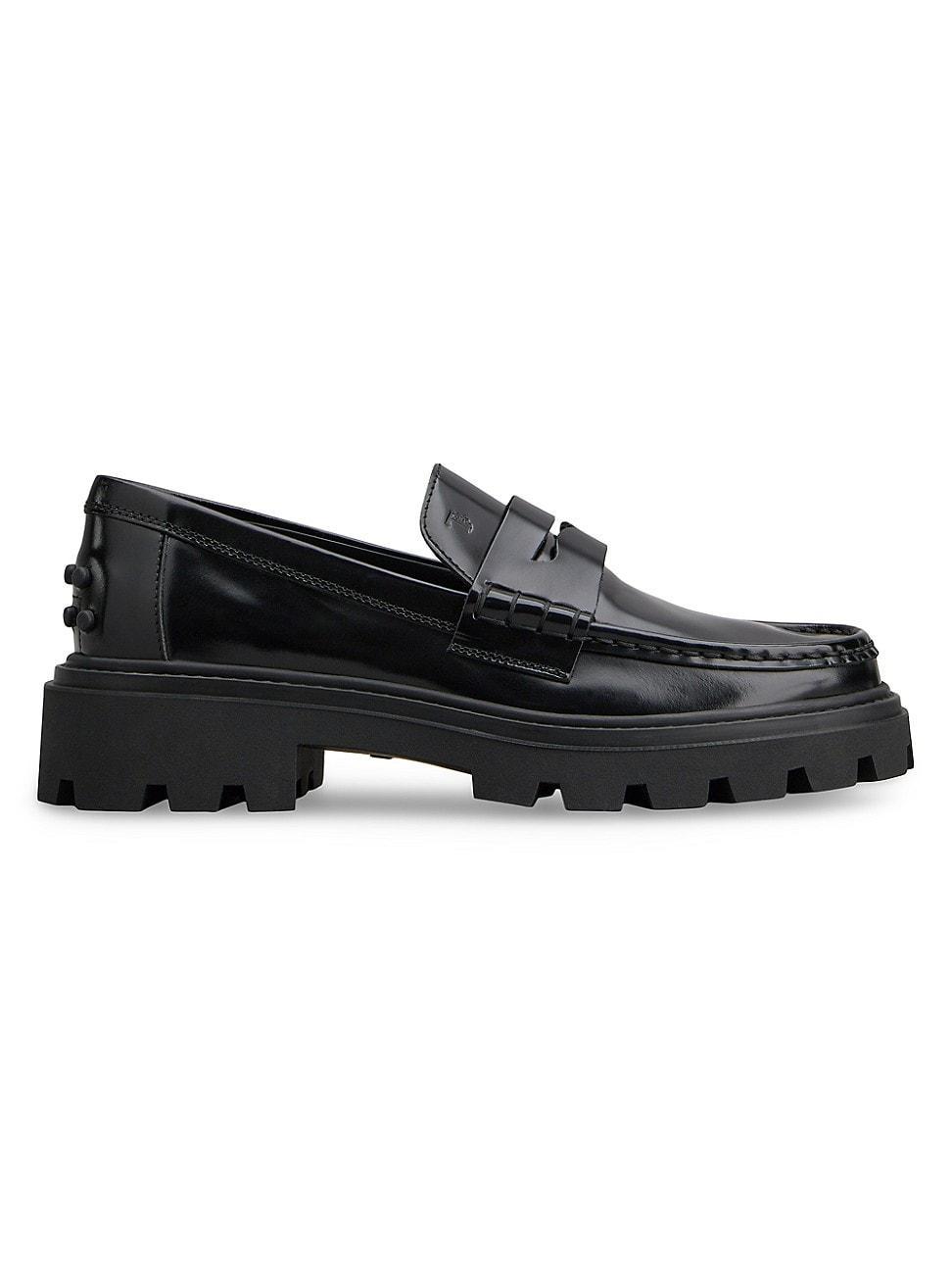 Tods Lug Sole Penny Loafer Product Image