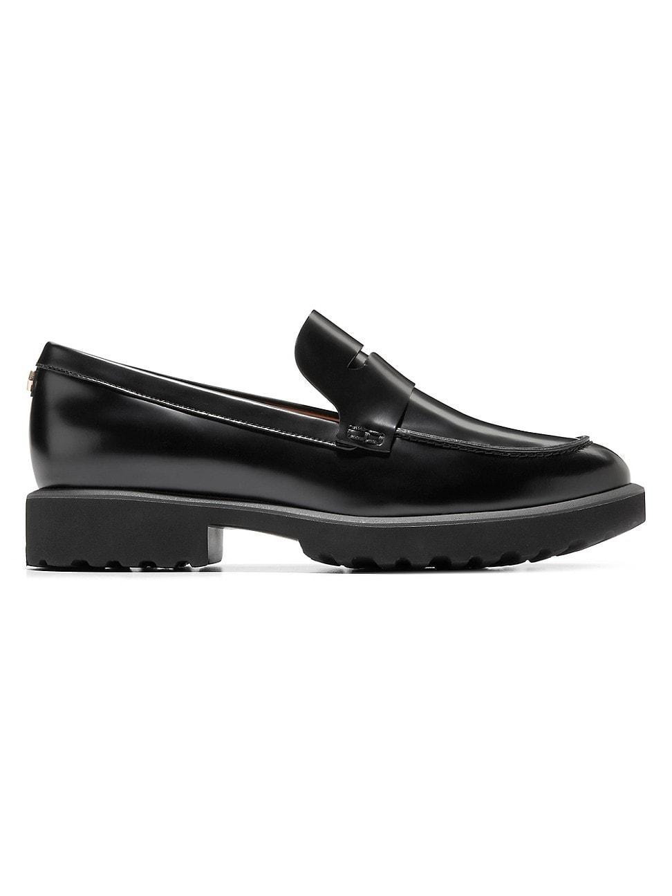 Womens Geneva Leather Loafers Product Image