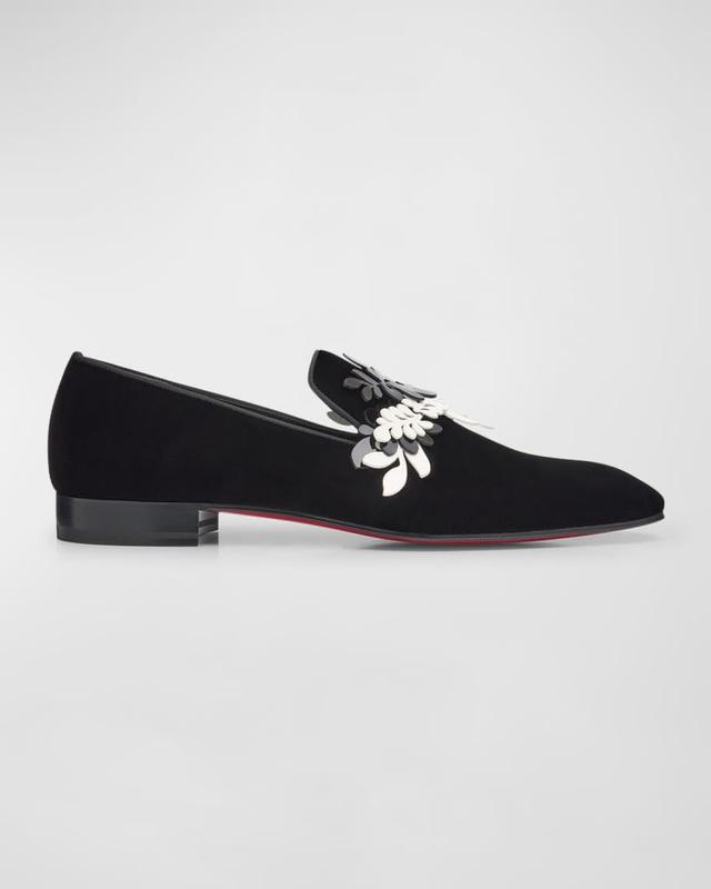 Mens Dandelion Petunia Velvet Loafers Product Image